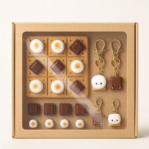 Smore's tic tac toe board